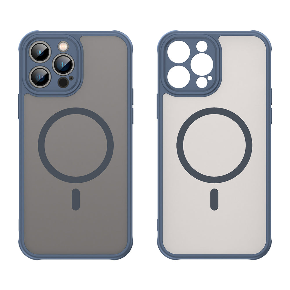 Husă Techsuit HaloFrost II MagSafe iPhone 13 Pro Max – Bleumarin – imagine 8