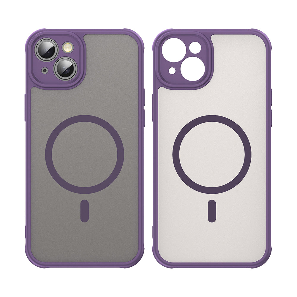 Husă Techsuit HaloFrost II MagSafe iPhone 14 – Mov – imagine 2