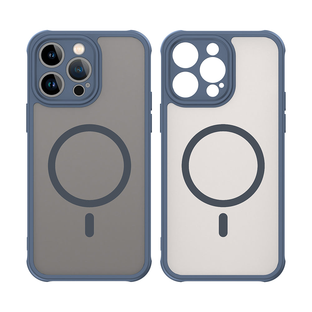 Husă Techsuit HaloFrost II MagSafe iPhone 14 Pro Max – Bleumarin – imagine 6