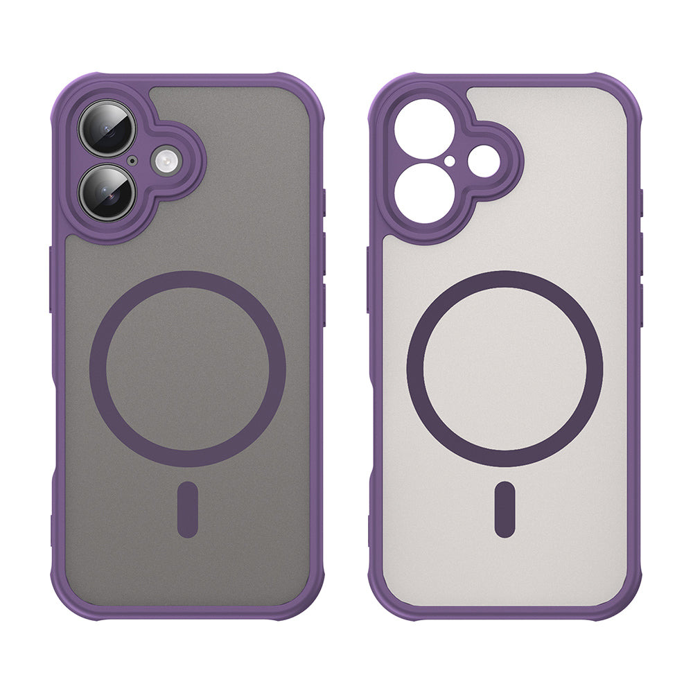 Husă Techsuit HaloFrost II MagSafe iPhone 16 – Mov – imagine 2