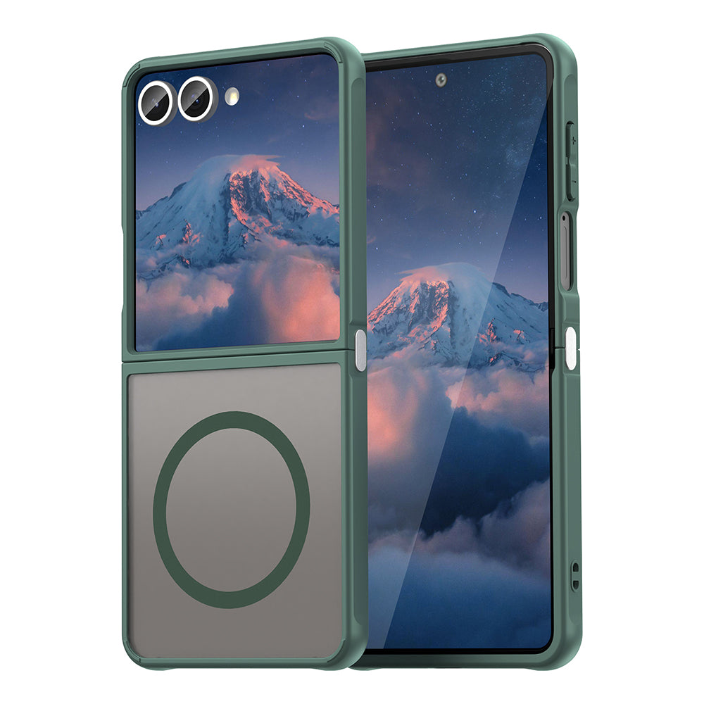 Husă Techsuit HaloFrost II MagSafe Galaxy Z Flip7 – Verde – imagine 1