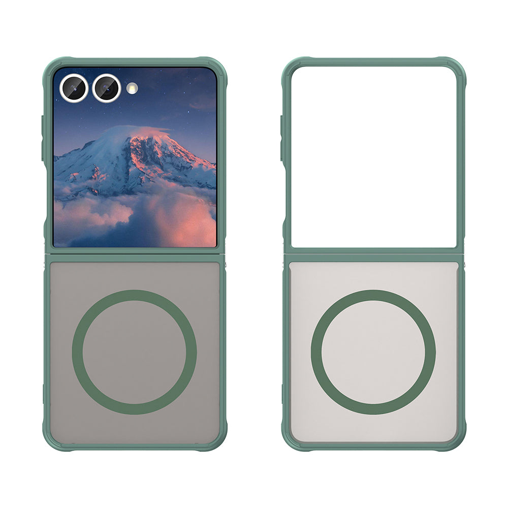 Husă Techsuit HaloFrost II MagSafe Galaxy Z Flip7 – Verde – imagine 2