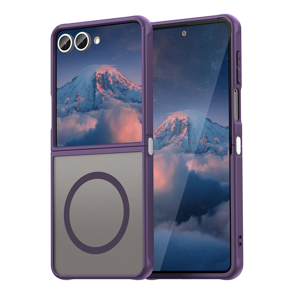 Husă Techsuit HaloFrost II MagSafe Galaxy Z Flip7 – Mov – imagine 3