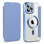 Husă flip Techsuit SmartMag Book iPhone 11 Pro Max – Albastru deschis – imagine 4