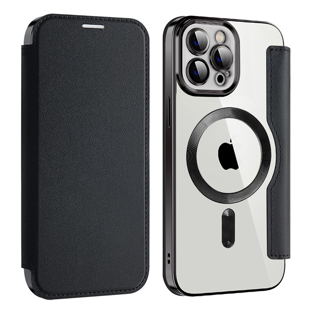 Husă flip Techsuit SmartMag Book iPhone 12 Pro Max – Negru – imagine 2