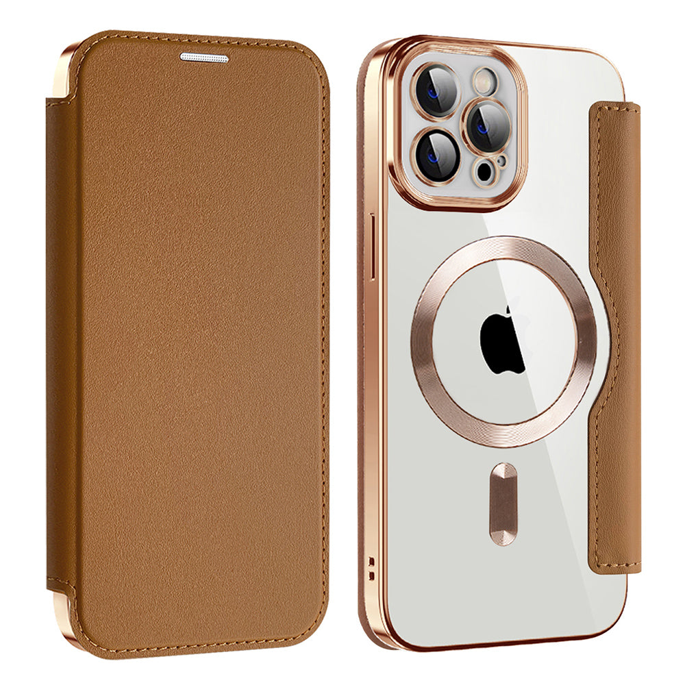 Husă flip Techsuit SmartMag Book iPhone 12 Pro Max – Maro – imagine 6