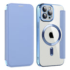 Husă flip Techsuit SmartMag Book iPhone 12 Pro Max – Albastru deschis – imagine 16