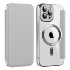 Husă flip Techsuit SmartMag Book iPhone 12 Pro Max – Gri – imagine 8