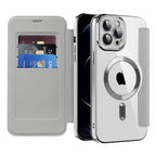 Husă flip Techsuit SmartMag Book iPhone 12 Pro – Gri – imagine 7