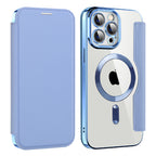 Husă flip Techsuit SmartMag Book iPhone 13 Pro – Albastru deschis – imagine 14