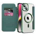 Husă flip Techsuit SmartMag Book iPhone 14 Plus – Verde – imagine 5
