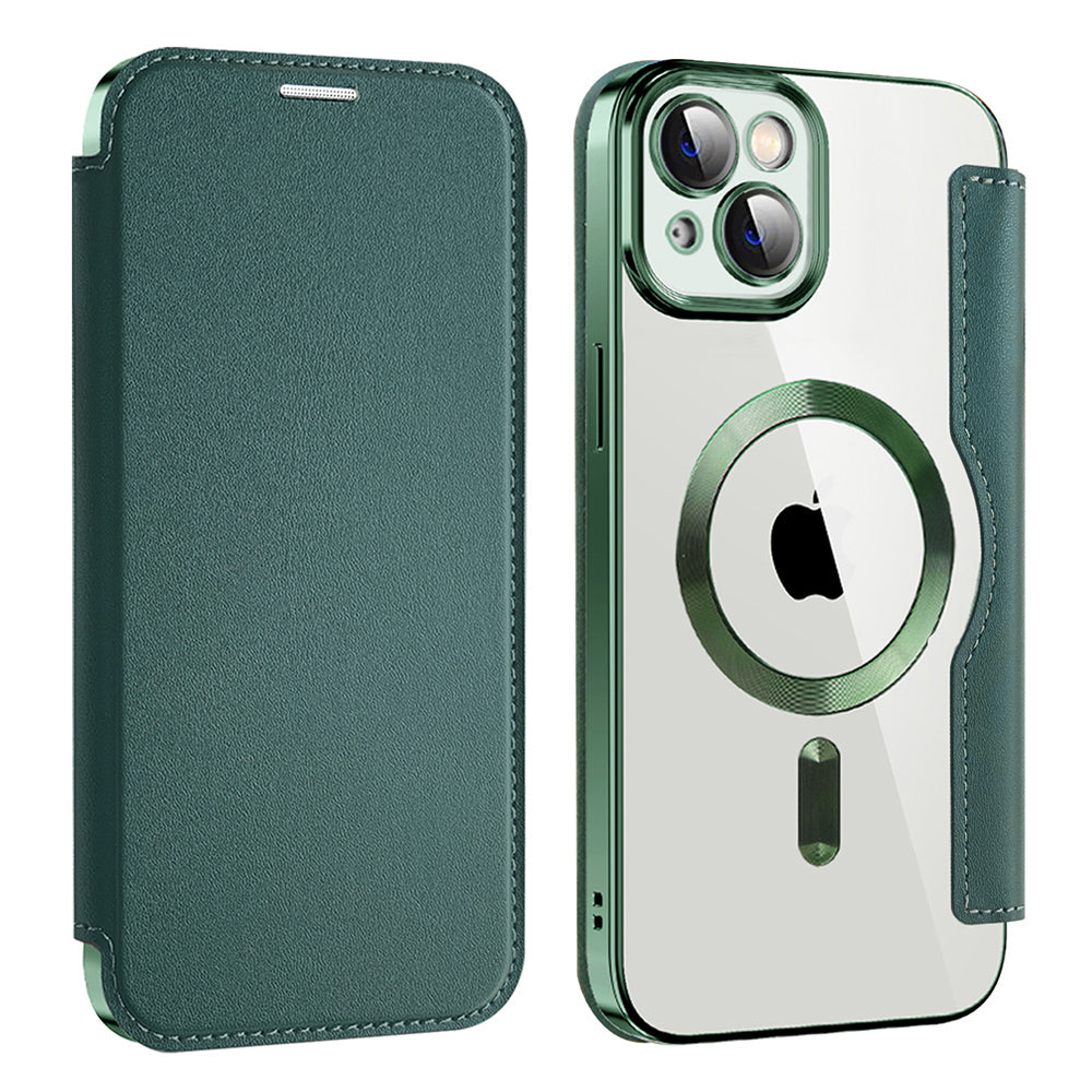 Husă flip Techsuit SmartMag Book iPhone 14 Plus – Verde – imagine 6