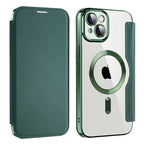 Husă flip Techsuit SmartMag Book iPhone 14 Plus – Verde – imagine 6