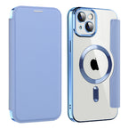 Husă flip Techsuit SmartMag Book iPhone 14 Plus – Albastru deschis – imagine 8