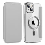 Husă flip Techsuit SmartMag Book iPhone 14 Plus – Gri – imagine 2