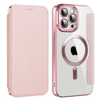 Husă flip Techsuit SmartMag Book iPhone 14 Pro Max – Roz – imagine 6