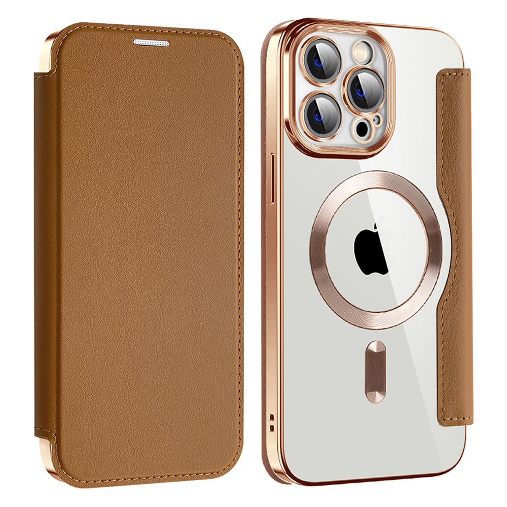 Husă flip Techsuit SmartMag Book iPhone 14 Pro Max – Maro – imagine 8