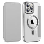 Husă flip Techsuit SmartMag Book iPhone 14 Pro Max – Gri – imagine 2