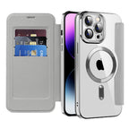 Husă flip Techsuit SmartMag Book iPhone 14 Pro Max – Gri – imagine 1