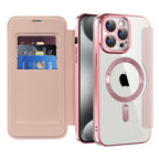 Husă Techsuit SmartMag Book Case iPhone 15 Pro – Roz – imagine 11