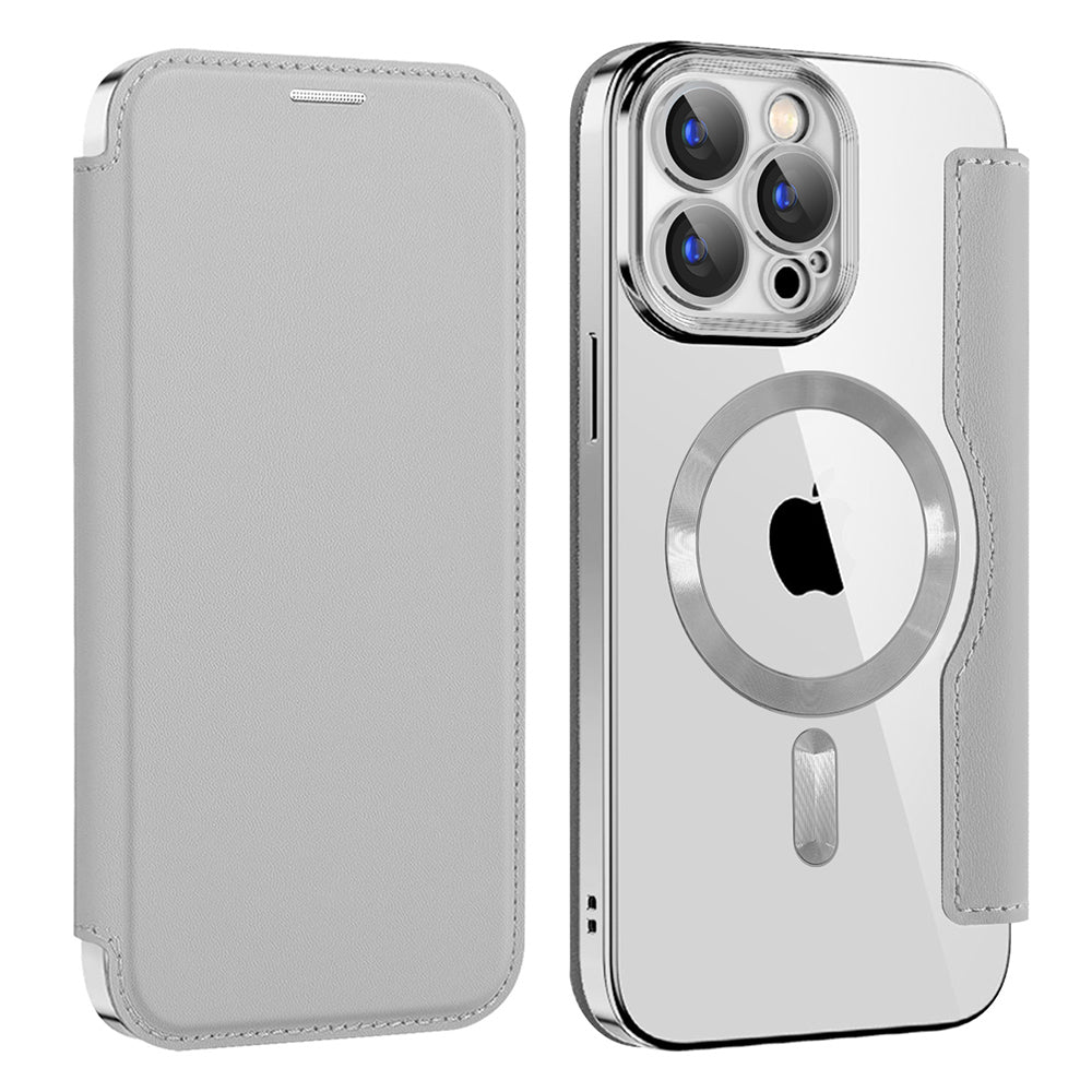 Husă Techsuit SmartMag Book Case iPhone 15 Pro – Gri – imagine 2