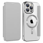 Husă Techsuit SmartMag Book Case iPhone 15 Pro – Gri – imagine 2