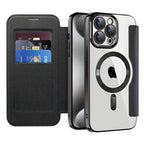 Husă Techsuit SmartMag Book Case iPhone 15 Pro Max – Negru – imagine 1