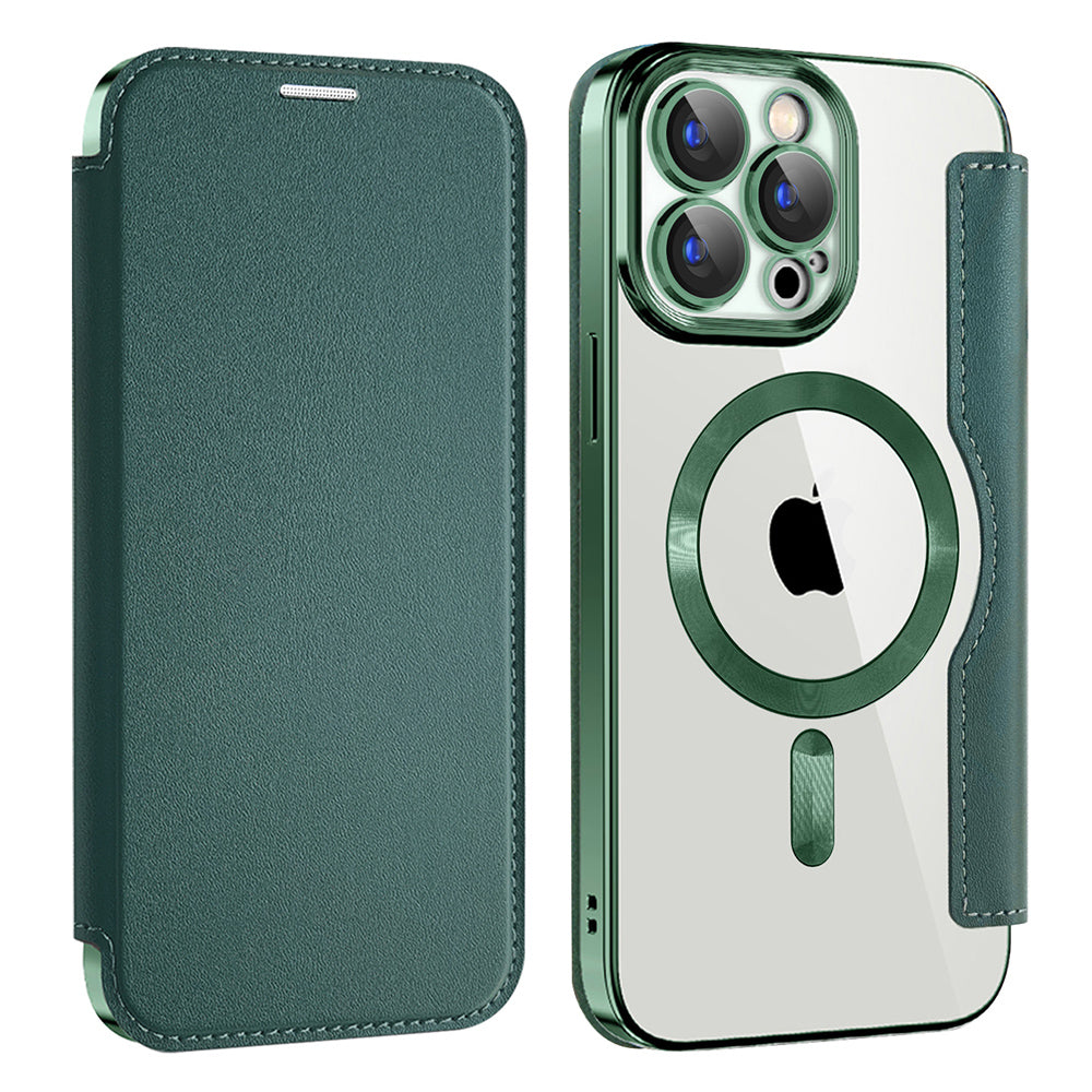 Husă Techsuit SmartMag Book Case iPhone 15 Pro Max – Verde – imagine 10