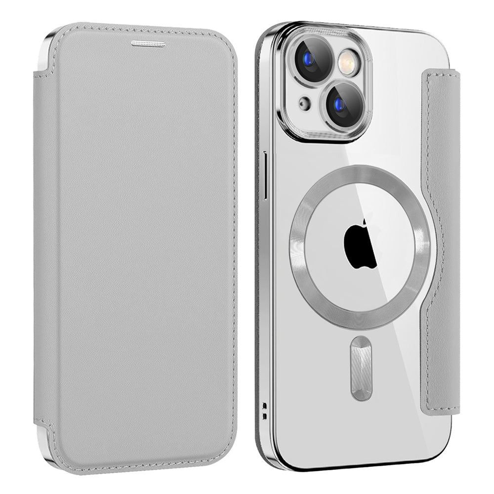 Husă Techsuit SmartMag Book Case iPhone 15 Plus – Gri – imagine 2