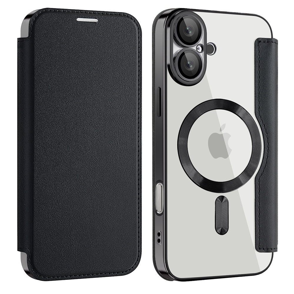 Husă flip Techsuit SmartMag Book iPhone 16 Plus – Negru – imagine 4