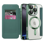 Husă flip Techsuit SmartMag Book iPhone 16 Pro – Verde – imagine 9