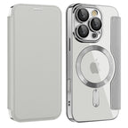 Husă flip Techsuit SmartMag Book iPhone 16 Pro Max – Gri – imagine 4