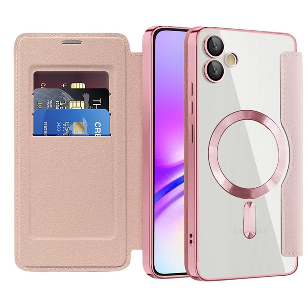 Husă flip Techsuit SmartMag Book Galaxy A05 – Roz – imagine 5