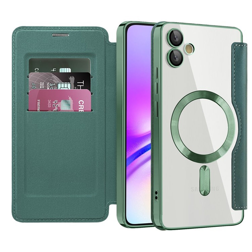 Husă flip Techsuit SmartMag Book Galaxy A05 – Verde – imagine 4