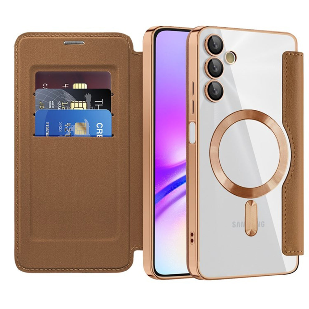 Husă flip Techsuit SmartMag Book Galaxy A05s – Maro – imagine 3