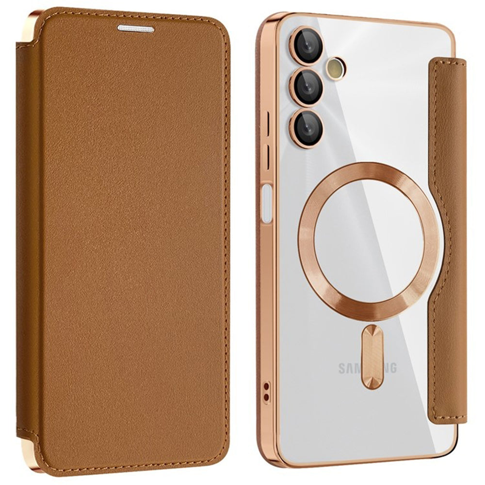 Husă flip Techsuit SmartMag Book Galaxy A05s – Maro – imagine 4