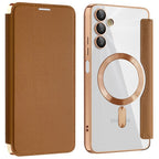 Husă flip Techsuit SmartMag Book Galaxy A05s – Maro – imagine 4