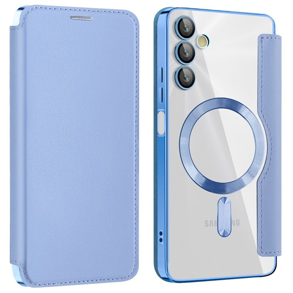 Husă flip Techsuit SmartMag Book Galaxy A05s – Albastru deschis – imagine 8