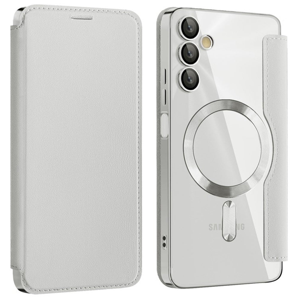 Husă flip Techsuit SmartMag Book Galaxy A05s – Gri – imagine 2