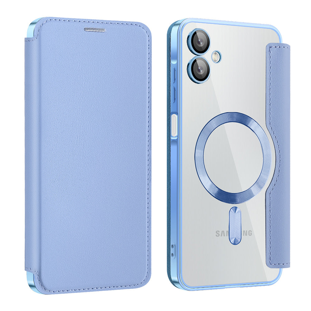 Husă flip Techsuit SmartMag Book Galaxy A06 – Albastru deschis – imagine 12
