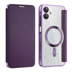 Husă flip Techsuit SmartMag Book Galaxy A06 – Mov – imagine 4