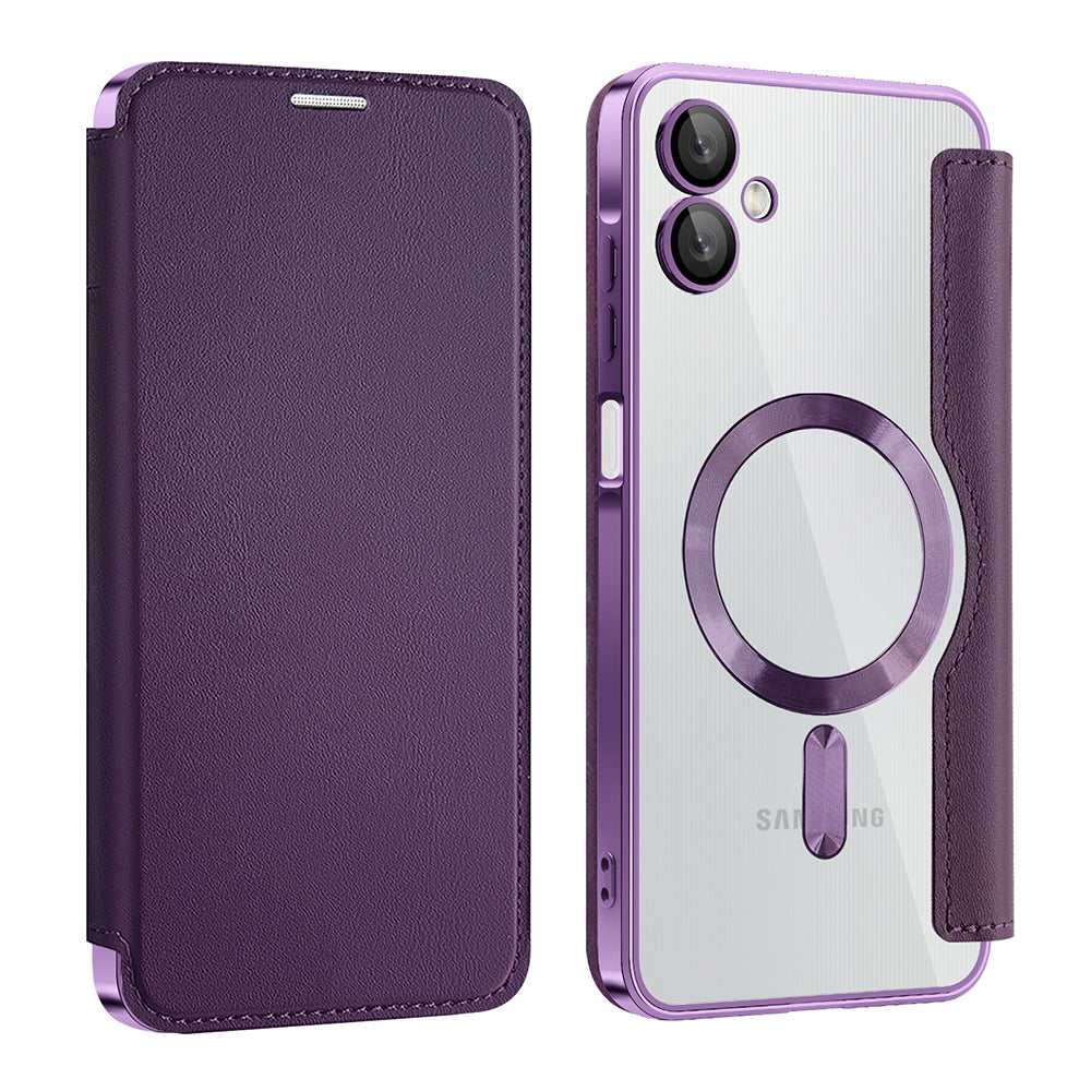Husă flip Techsuit SmartMag Book Galaxy A06 – Mov – imagine 4