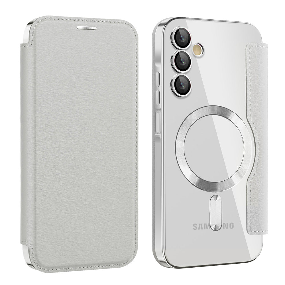 Husă flip Techsuit SmartMag Book Galaxy A15 / A15 5G – Gri – imagine 2