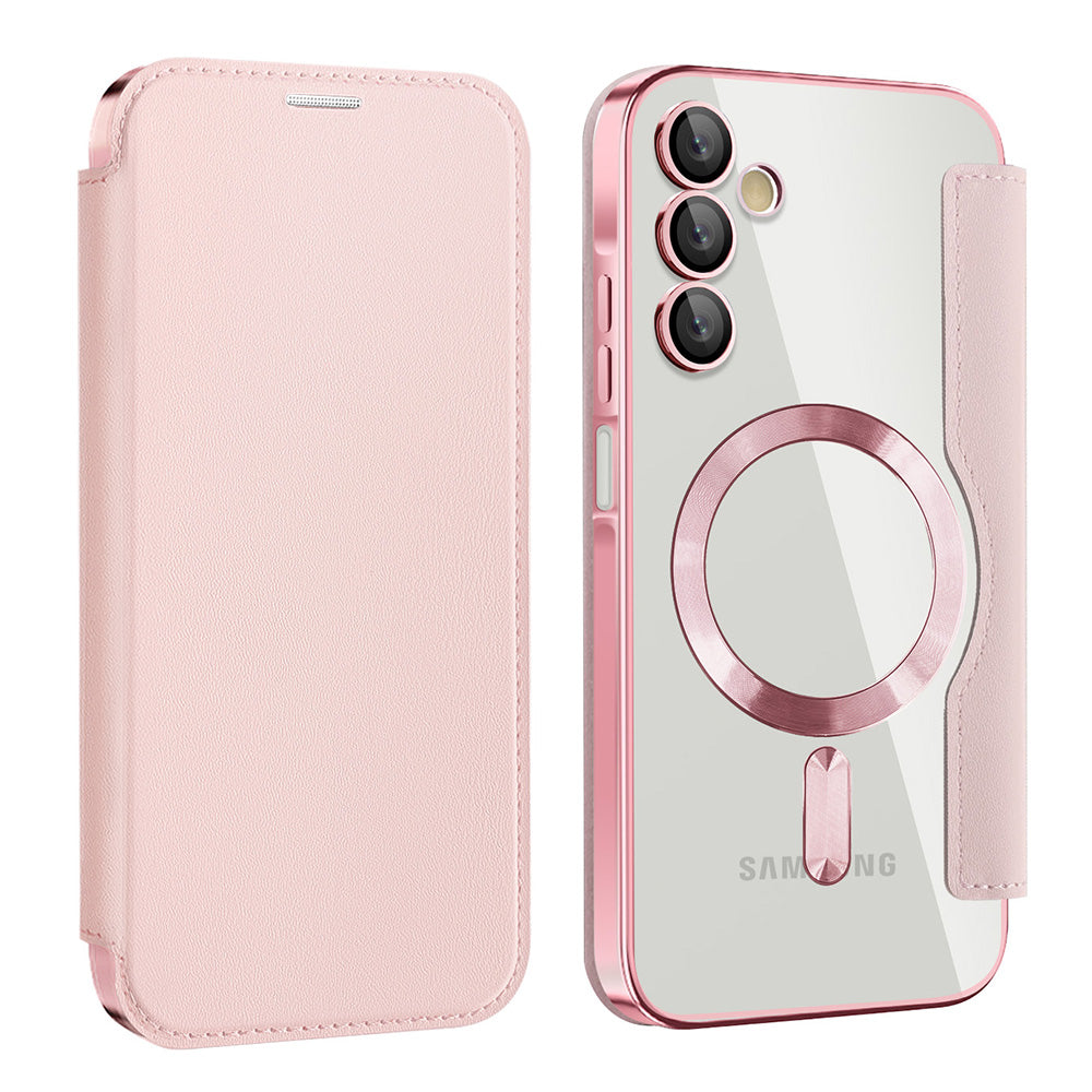 Husă flip Techsuit SmartMag Book Galaxy A15 / A15 5G – Roz – imagine 4