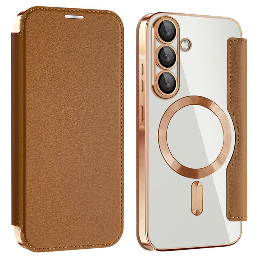 Husă flip Techsuit SmartMag Book Galaxy A36 5G – Maro – imagine 2