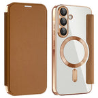Husă flip Techsuit SmartMag Book Galaxy A36 5G – Maro – imagine 2