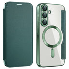 Husă flip Techsuit SmartMag Book Galaxy A36 5G – Verde – imagine 4