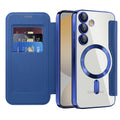 Husă flip Techsuit SmartMag Book Galaxy S24 FE – Albastru – imagine 1