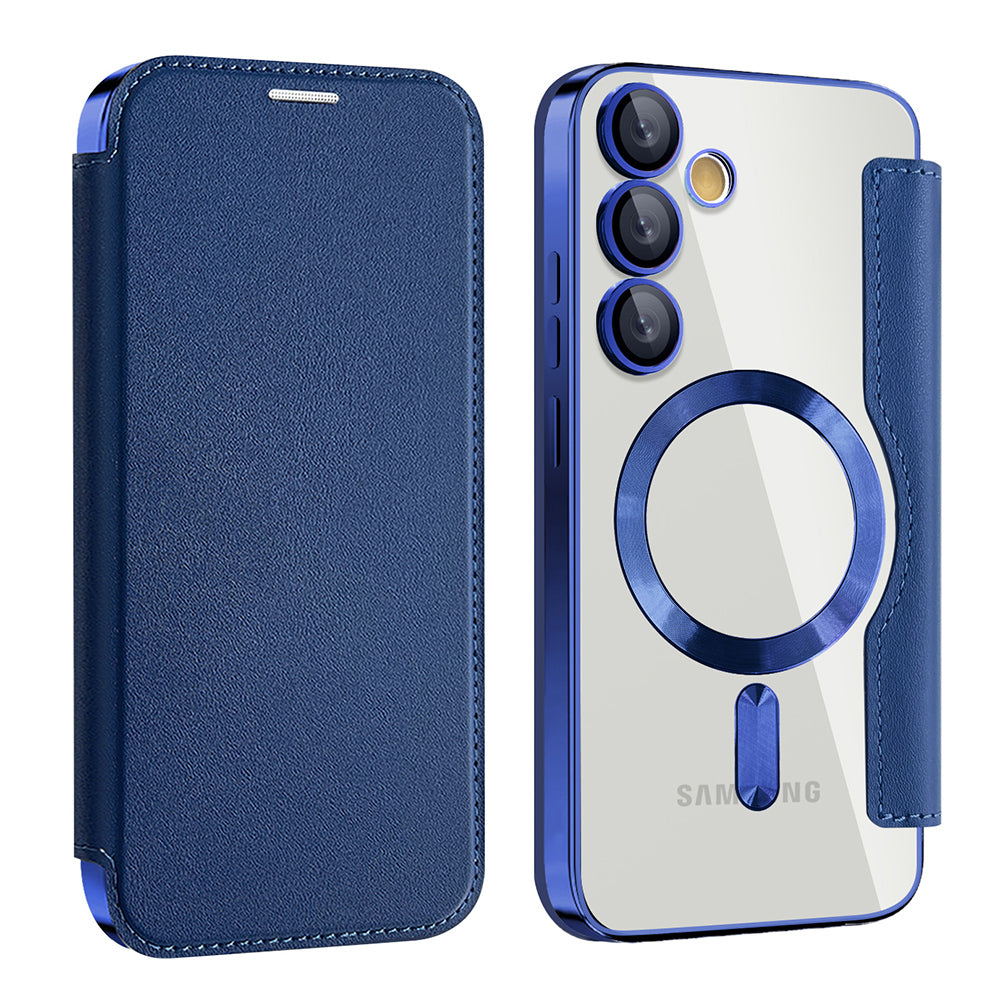 Husă flip Techsuit SmartMag Book Galaxy S24 FE – Albastru – imagine 2