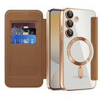 Husă flip Techsuit SmartMag Book Galaxy S24 FE – Maro – imagine 3